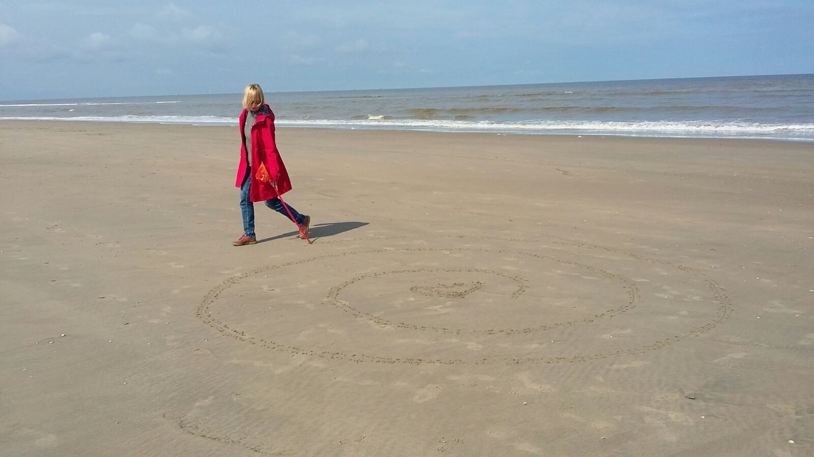 Midwinter Labyrint op het strand van Noordwijk, HSP