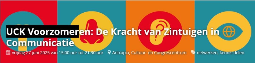 Workshop 'zien zonder ogen' bij de Utrechtse CommunicatieKring