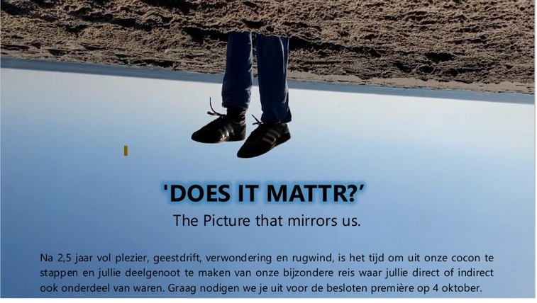 Van training naar film: ‘DOES IT MATTR?’ nodigt je uit om anders te zien